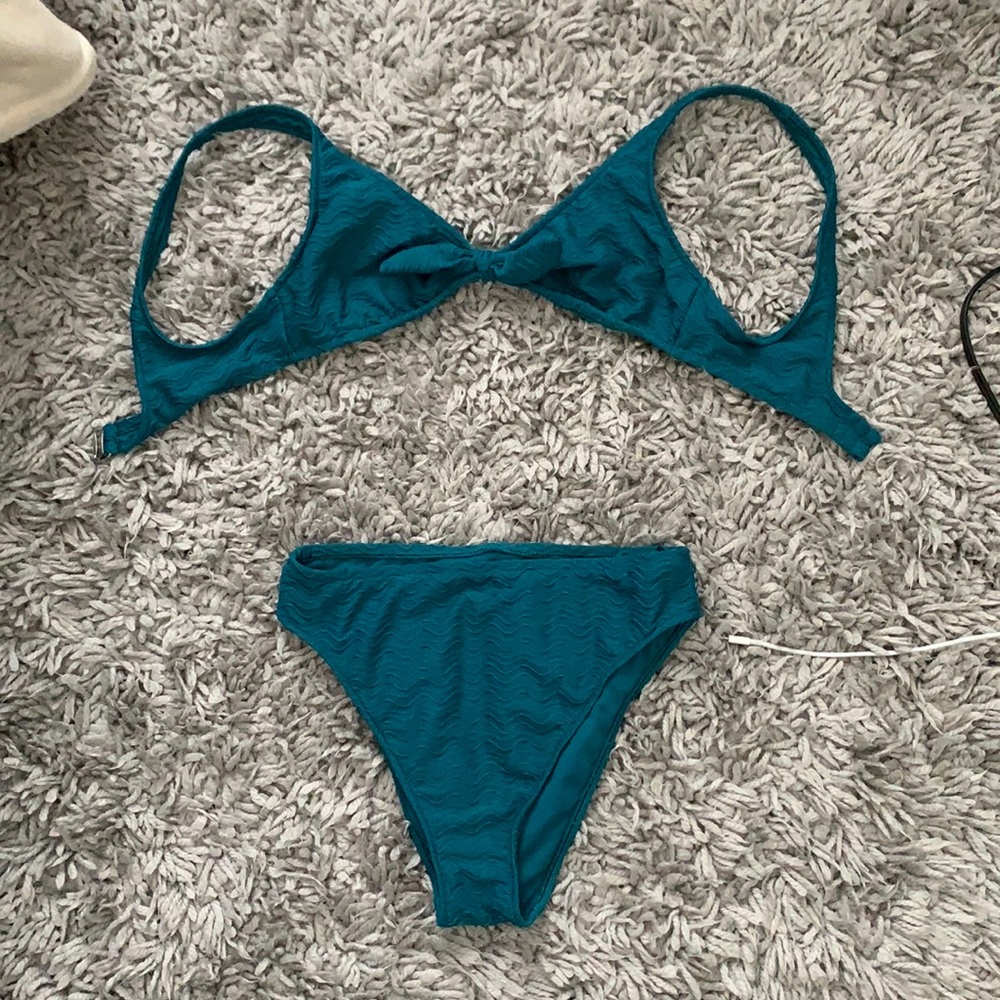 teal bikini